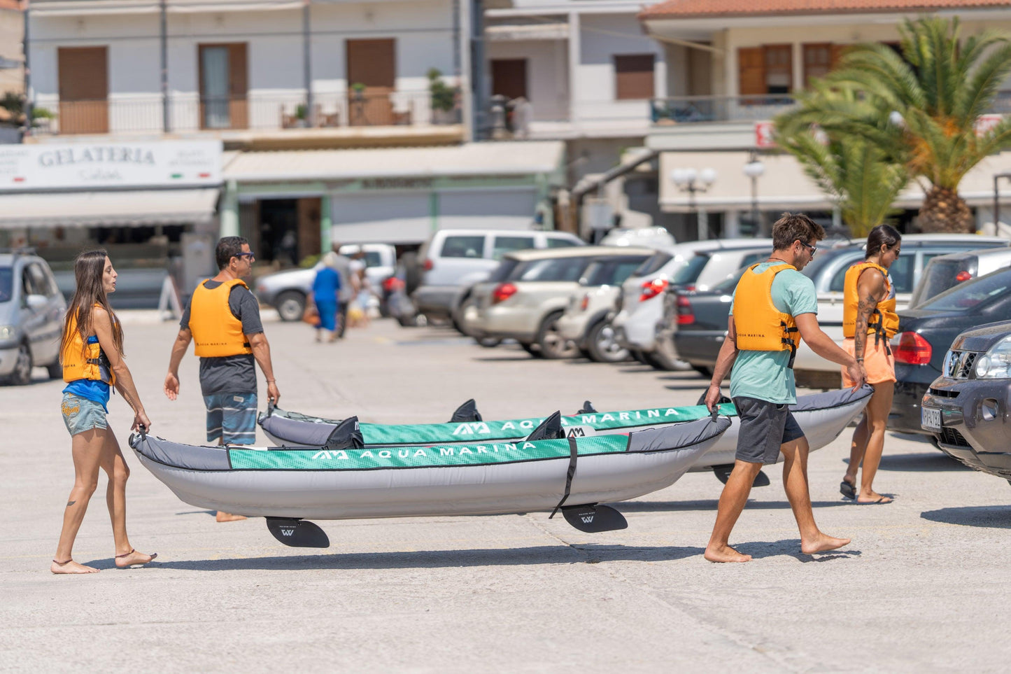 Aqua Marina Laxo - 320 Recreational 2 Person Kayak | Heavy Duty Inflatable Kayak 2 Person