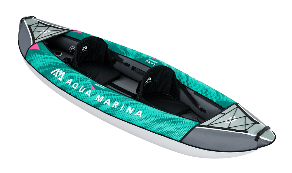 Aqua Marina Laxo - 320 Recreational 2 Person Kayak | Heavy Duty Inflatable Kayak 2 Person